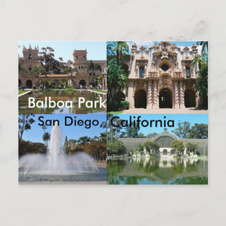 Balboa Park, San Diego, Kalifornien Vykort