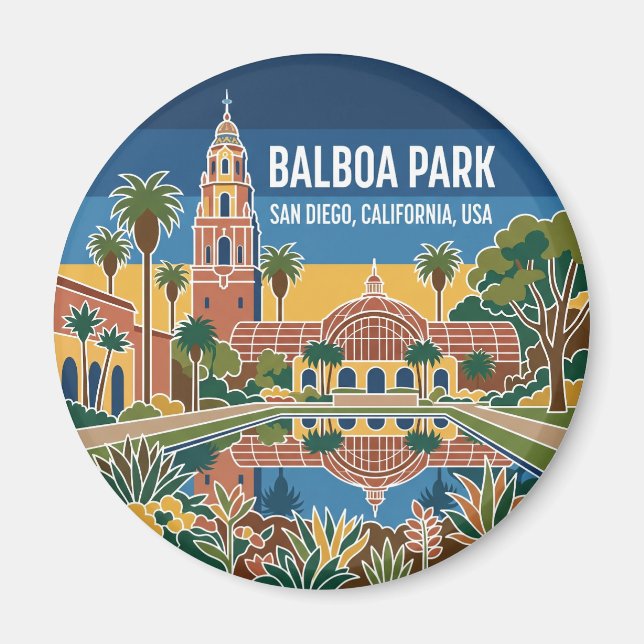 Balboa Park USA Magnet (Framsidan)