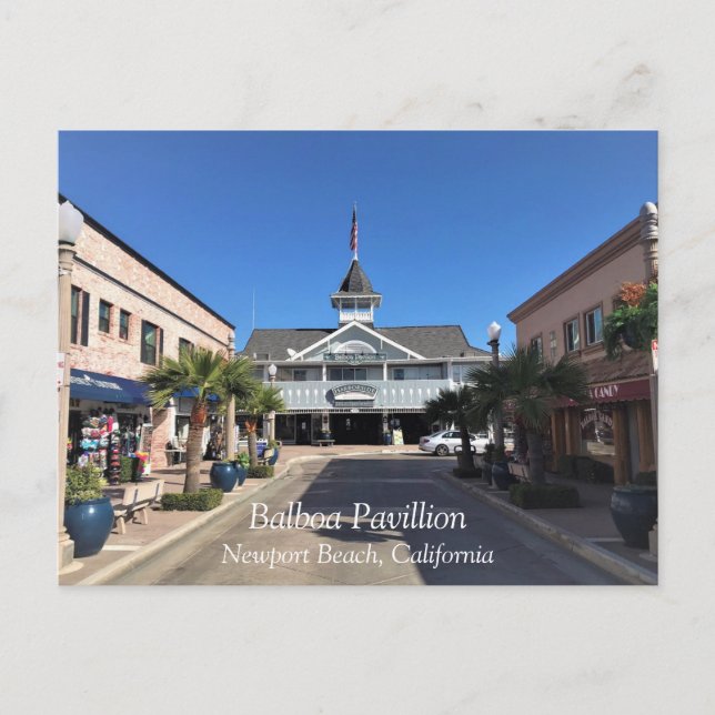 Balboa Pavillion, Newport Beach, Kalifornien Vykort (Framsida)