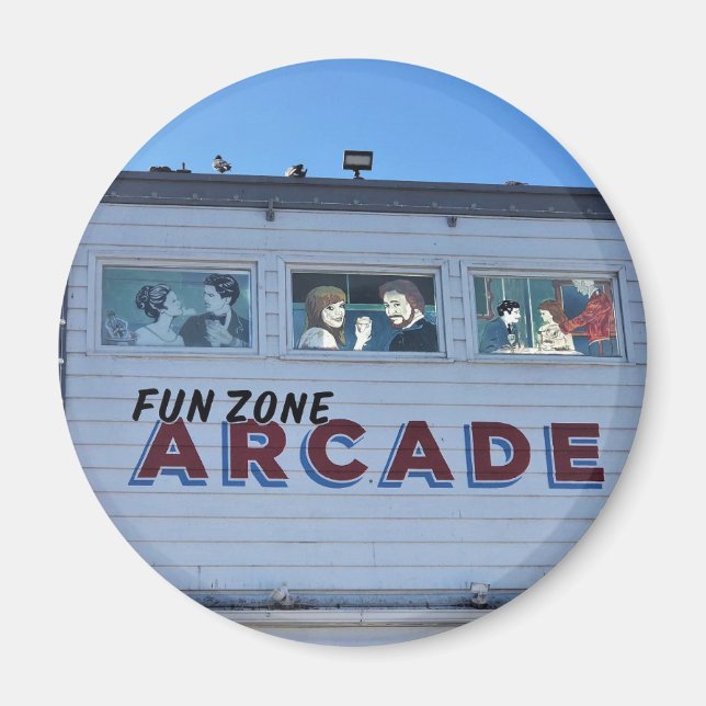 Balboa Roligt Zon, Newport Beach, Kalifornien Magnet (Framsidan)