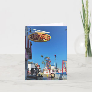Balboa Roligt Zon, Newport Beach, Kalifornien Tack Kort