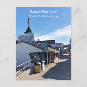 Balboa Roligt Zon, Newport Beach, Kalifornien Vykort