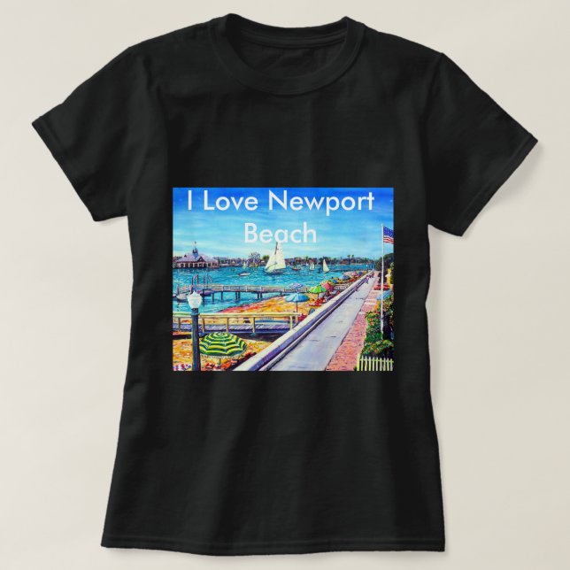 BalboaöNewport strand Ca. T-shirt (Design framsida)
