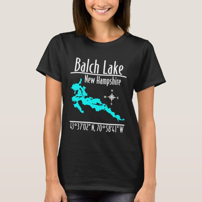 Balch Sjö New Hampshire T Shirt (Framsida)