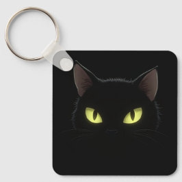 Balck Cat Keychain Nyckelring