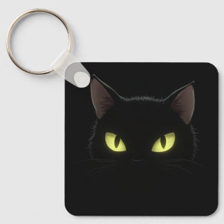 Balck Cat Keychain Nyckelring