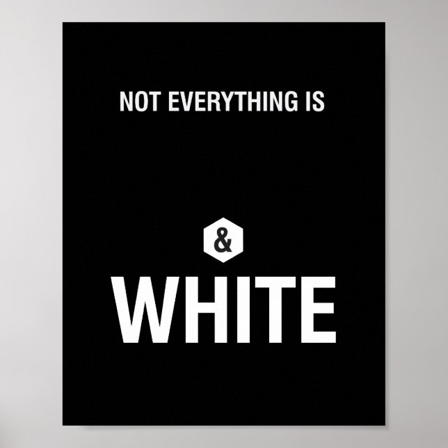 Balck och vit - 8 x 10-tums Art-utskrift Poster (Framsidan)