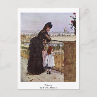 Balcony by Berthe Morisot Vykort