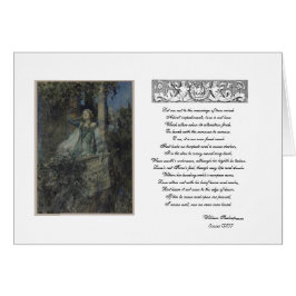 Balcony Scene med Juliet Hälsningskort