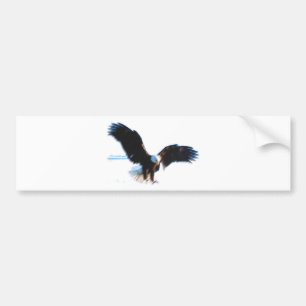 Bald American Eagle Landing Bildekal