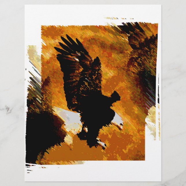 Bald American Eagle Landing Reklamblad (Framsidan)