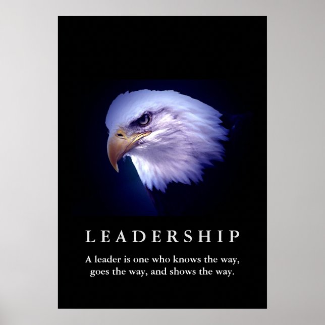 Bald American Eagle Motivational Leavement Poster (Framsidan)