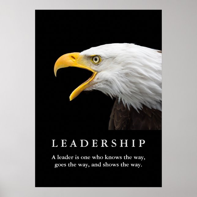 Bald American Eagle Motivational Leavement Poster (Framsidan)