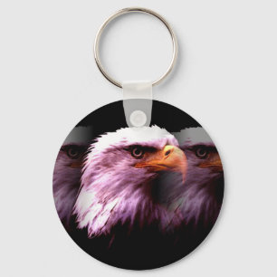 Bald American Eagle Nyckelring