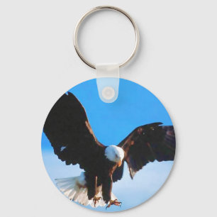 Bald American Eagle Nyckelring