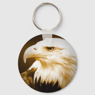 Bald American Eagle Öga Nyckelring