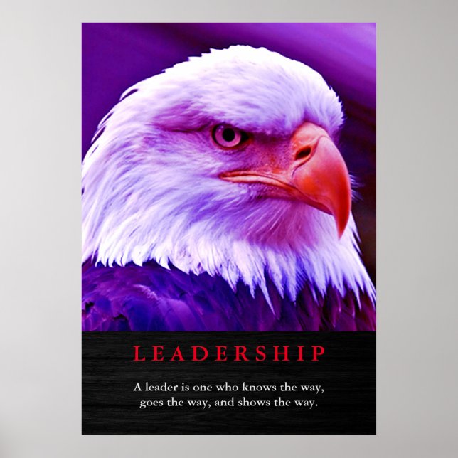 Bald American Eagle Patriotic Leaagement Poster (Framsidan)