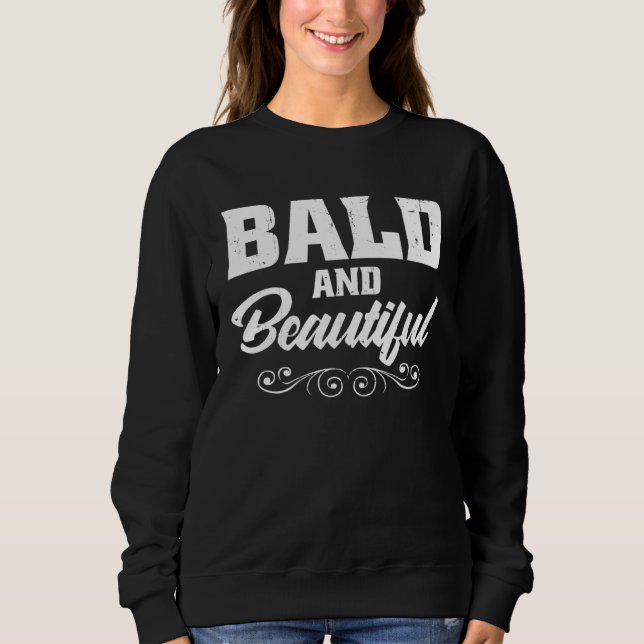 Bald And Beautiful T Shirt (Framsida)