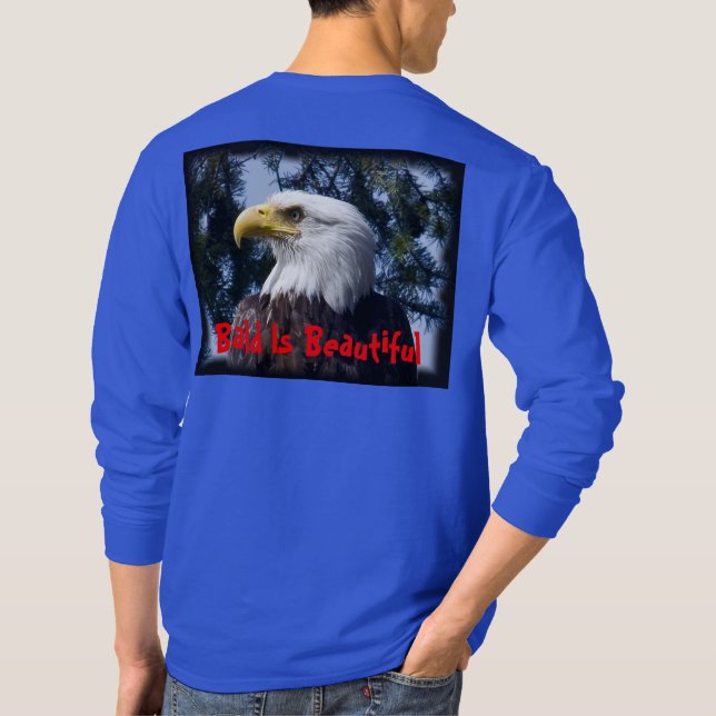 Bald är den härliga örnen - skjorta tee (Baksida)