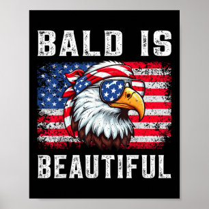 Bald är en vacker fin leksak Eagle Bandana Patriot Poster