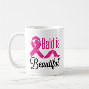 Bald är en vacker medvetenhet om Bröstcancer överl Kaffemugg