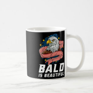 Bald är vacker 4 juli Patriotic Eagle USA Kaffemugg