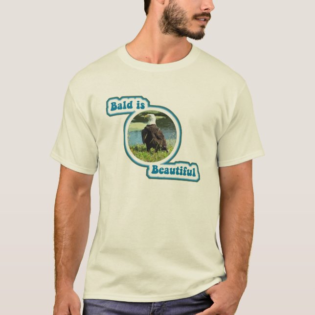Bald är Vacker Eagle Tee Shirt (Framsida)