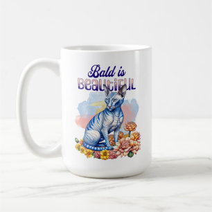 Bald är vacker   Hårlöst katt Kaffemugg