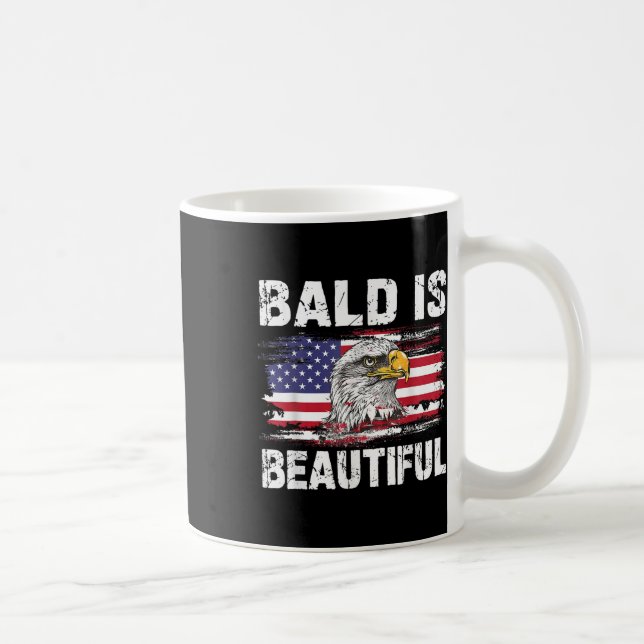 Bald är vackert 4 juli Independence day-balen Kaffemugg (Höger)