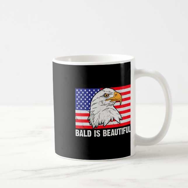 Bald är vackert 4 juli Independence day-balen Kaffemugg (Höger)