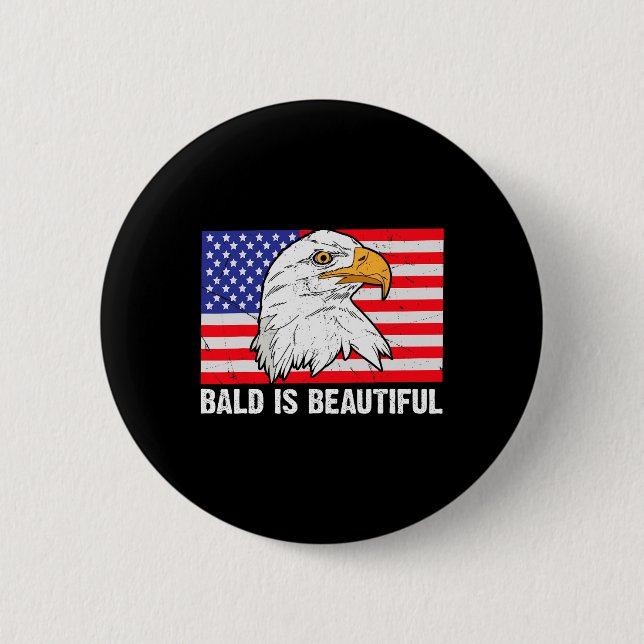 Bald är vackert 4 juli Independence day-balen Knapp (Framsida)