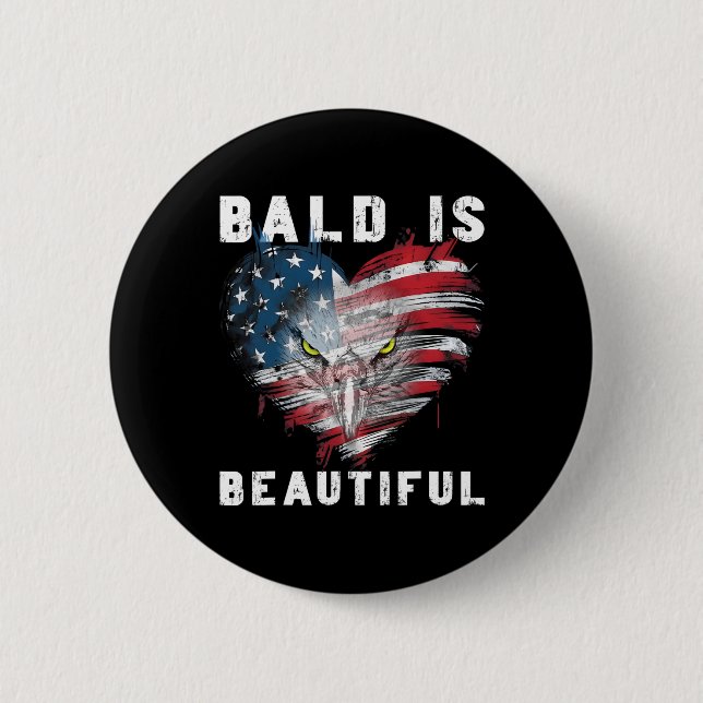 Bald är vackert 4 juli Independence day-balen Knapp (Framsida)