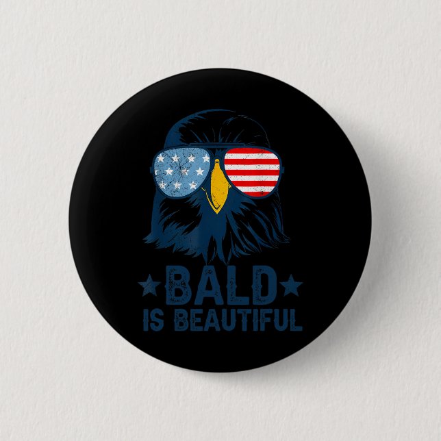 Bald är vackert 4 juli Independence day-balen Knapp (Framsida)