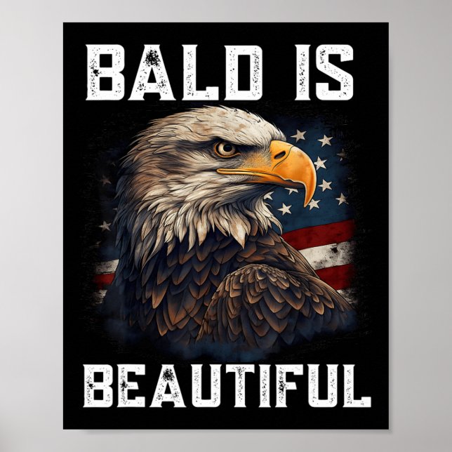 Bald är vackert 4 juli Independence day-balen Poster (Framsidan)