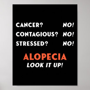 Bald Balding Alopecia Areata Hair Loss Problem Awa Poster