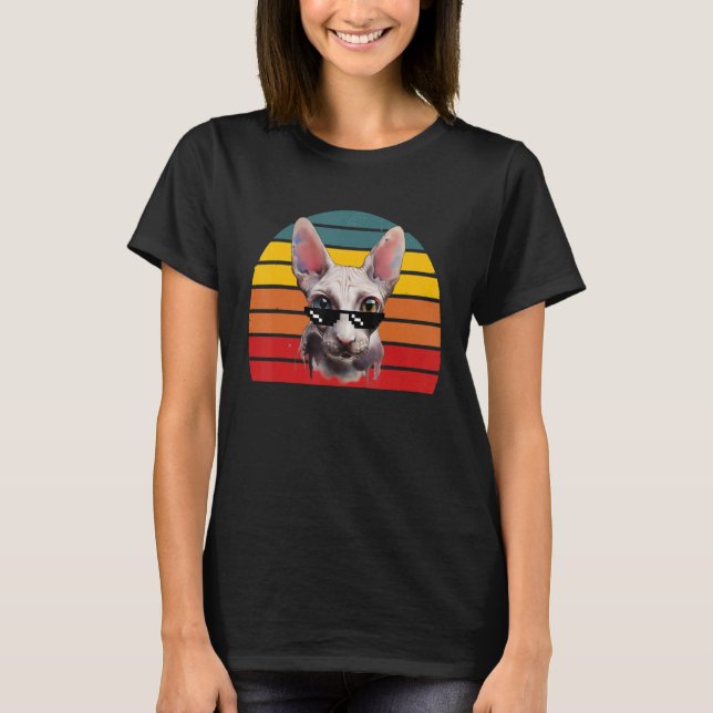 Bald Bingus cat cutest meme T Shirt (Framsida)