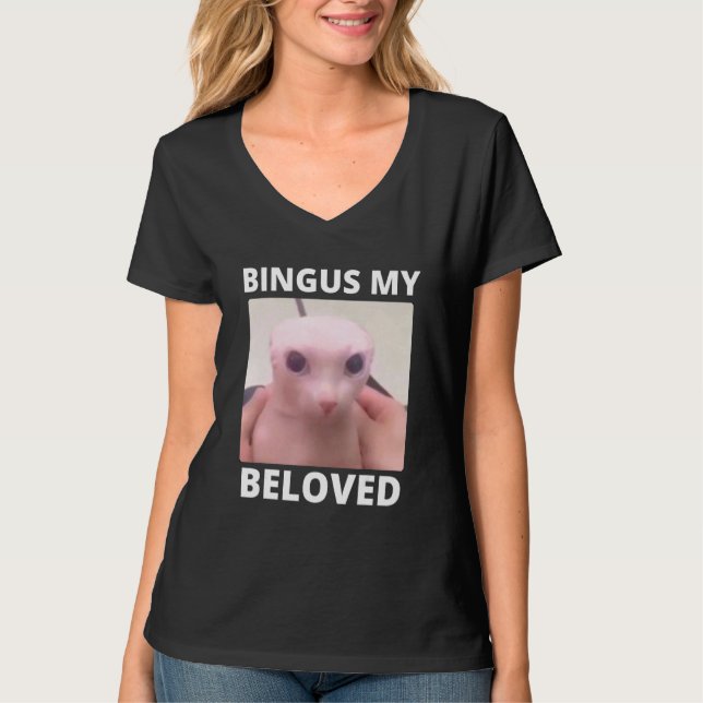 Bald Bingus Min halvårslösa sfinxkatt T Shirt (Framsida)
