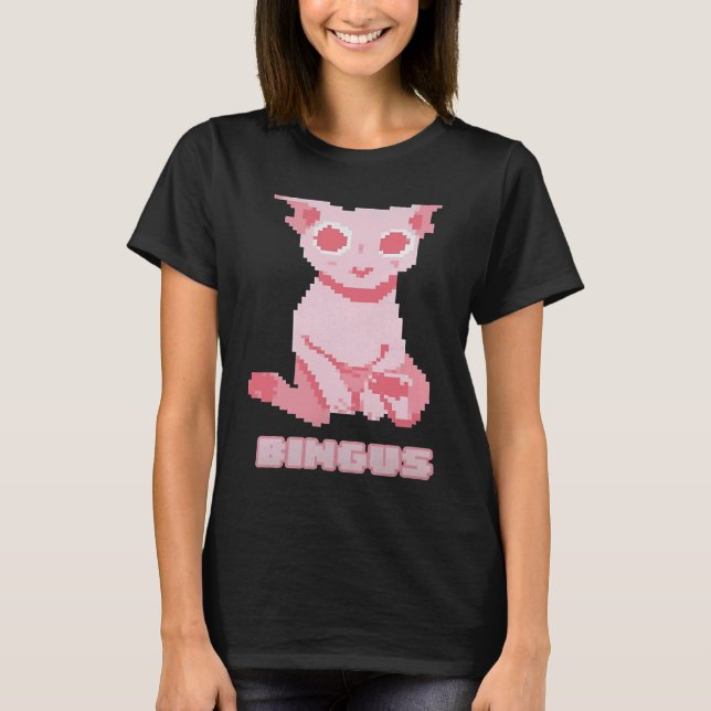 Bald Bingus Min halvårslösa sfinxkatt T Shirt (Framsida)
