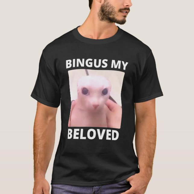 Bald Bingus My Beloved Hairless Sphinx Cat T Shirt (Framsida)