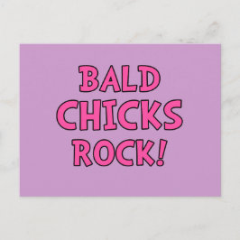 Bald Chick Sten - Medvetenhet om cancer Vykort