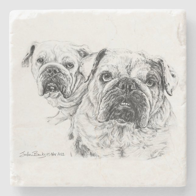 Bald Divas Stone Underlägg (Framsidan)