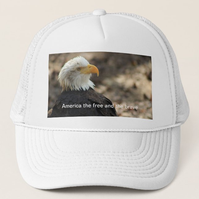 Bald Eagle  Baseball Cap  THE FREE AND THE BRAVE Keps (Framsida)