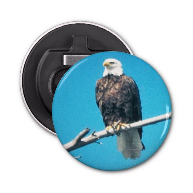 Bald Eagle Button Bottle Opener Flasköppnare (Framsidan)
