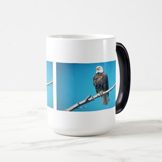 Bald Eagle Color Morphing Mug Magisk Mugg (Framsida höger)