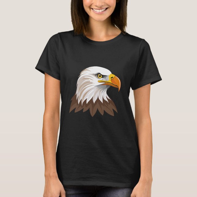 Bald eagle head t shirt (Framsida)