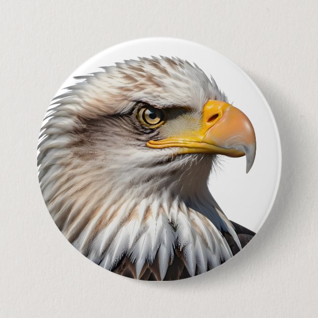 Bald Eagle Profile Knapp (Framsida)