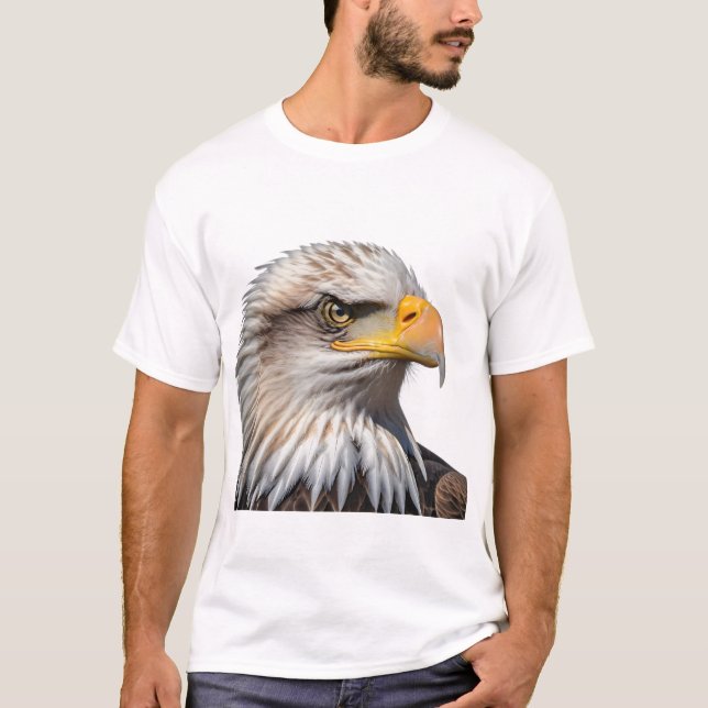 Bald Eagle Profile T Shirt (Framsida)