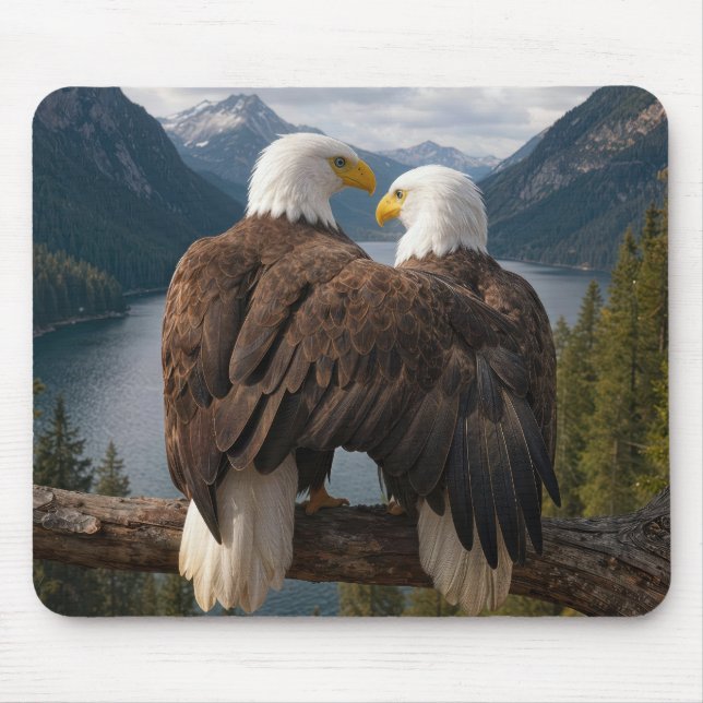 Bald Eagle Protecting His Mate Musmatta (Framsidan)