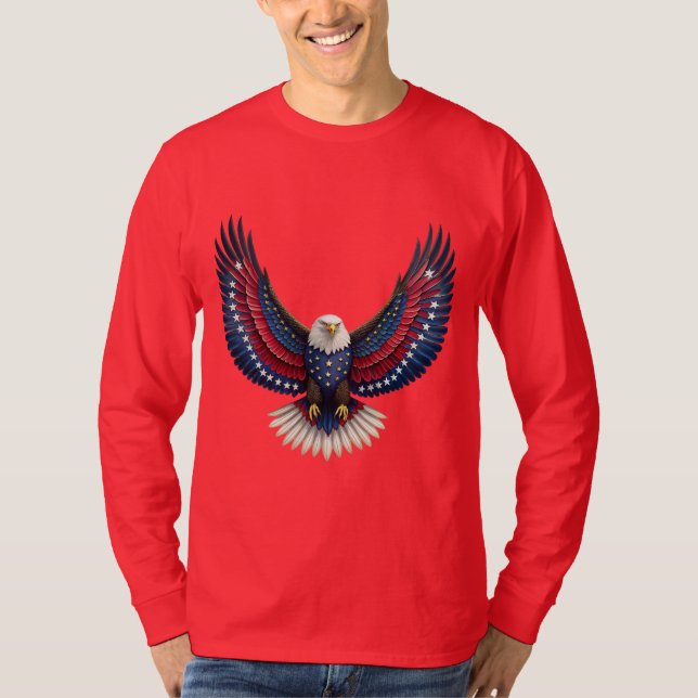 bald eagle t shirt (Framsida)