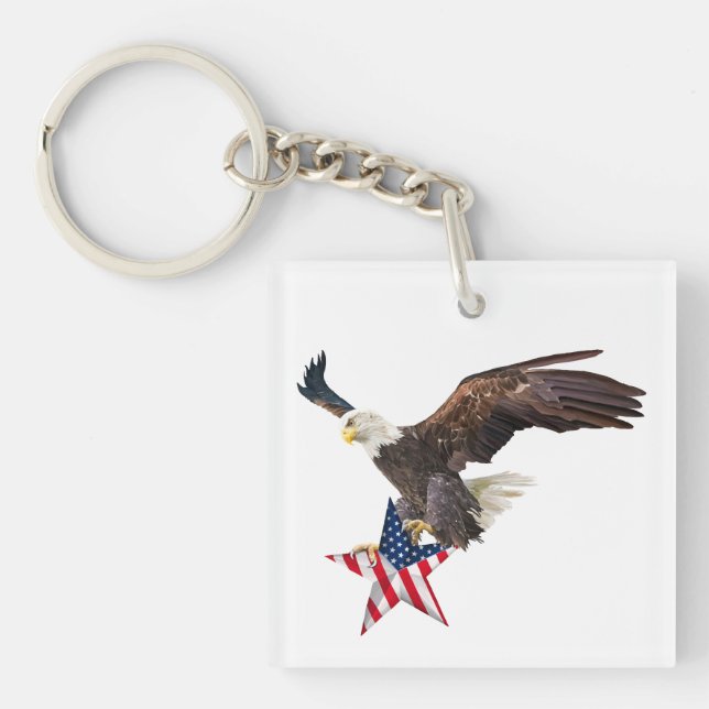 Bald eagle US flag (Framsidan)